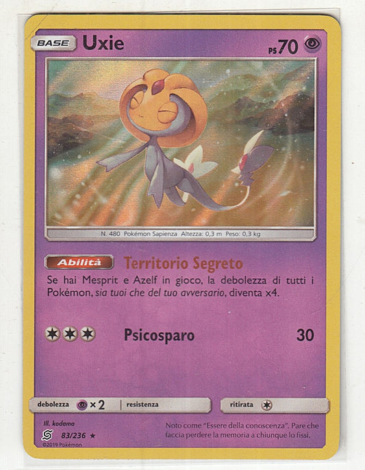 POKEMON CARD CARTA - UXIE 83/236 HOLO RARA - ITA - CRD061