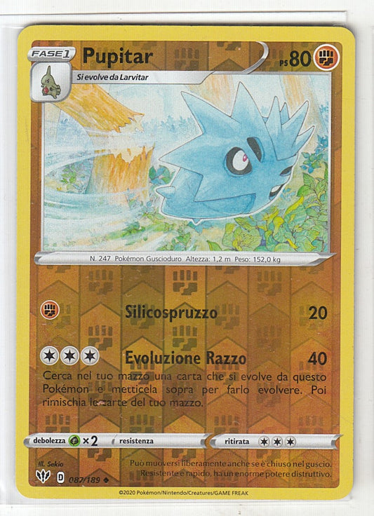 POKEMON CARD CARTA - PUPITAR 87/189 REVERSE HOLO NON COMUNE - ITA - CRD072