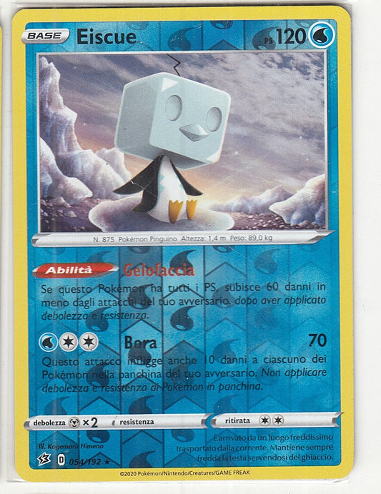POKEMON CARD CARTA - EISCUE 54/192 REVERSE HOLO RARA - ITA - CRD084