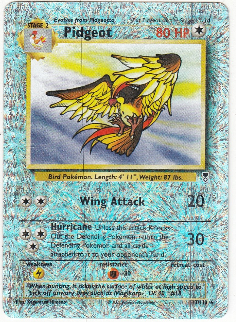 POKEMON CARD CARTA - PIDGEOT 33/110 REVERSE HOLO RARA - ENG - CRD087