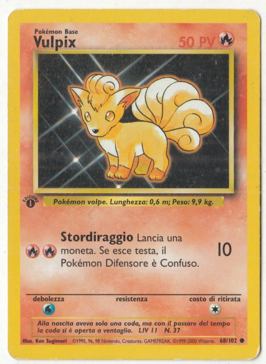 POKEMON CARD CARTA - VULPIX 68/102 COMUNE - ITA - CRD088