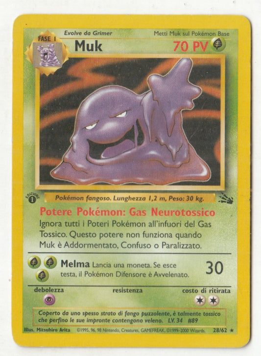POKEMON CARD CARTA - MUK 28/62 RARA - ITA - CRD089