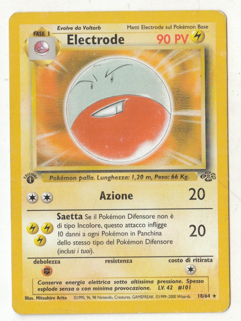 POKEMON CARD CARTA - ELECTRODE 18/64 RARA - ITA - CRD091
