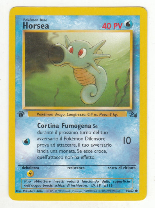 POKEMON CARD CARTA - HORSEA 49/62 COMUNE - ITA - CRD093