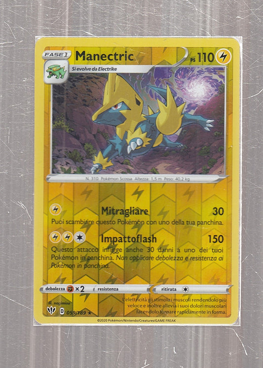 POKEMON CARD CARTA - MANECTRIC 59/189 RARA REVERSE HOLO - ITA - CRD098