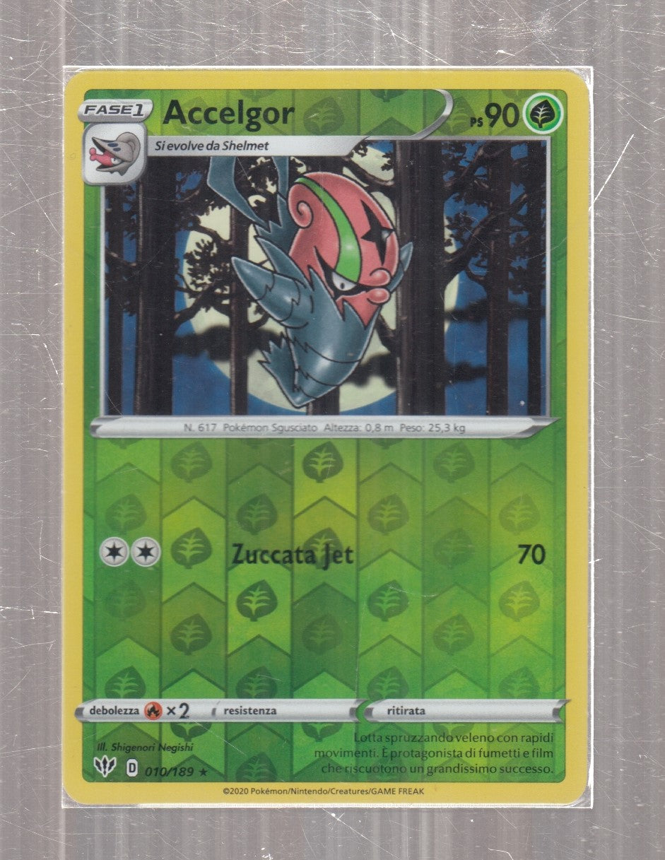 POKEMON CARD CARTA - ACCELGOR 10/189 RARA REVERSE HOLO - ITA - CRD100