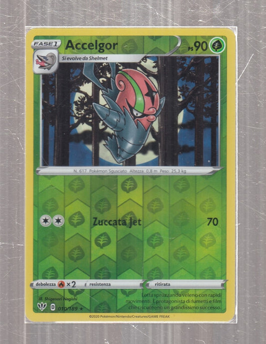 POKEMON CARD CARTA - ACCELGOR 10/189 RARA REVERSE HOLO - ITA - CRD100