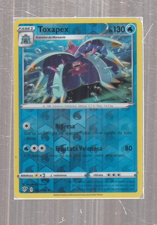 POKEMON CARD CARTA - TOXAPEX 52/189 NON COMUNE REVERSE HOLO - ITA - CRD103