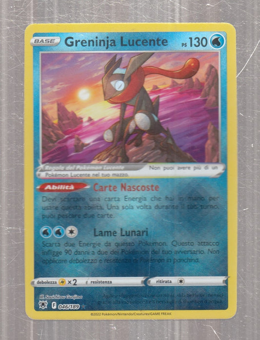 POKEMON CARD CARTA - GRENINJA LUCENTE 46/189 RARA REVERSE HOLO - ITA - CRD113