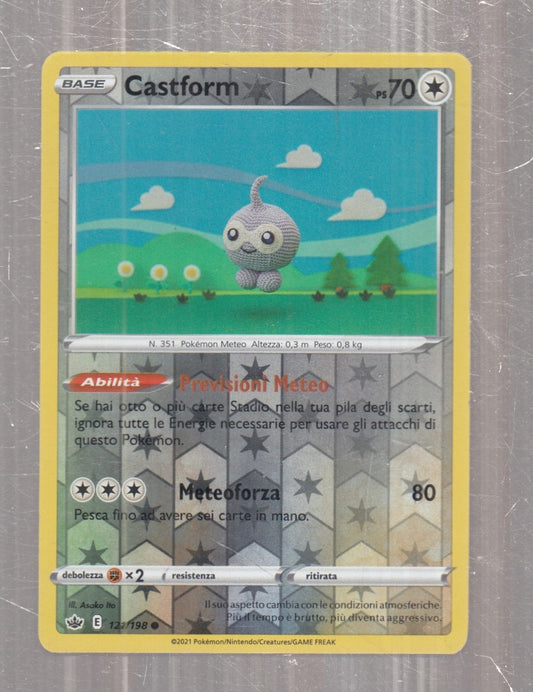POKEMON CARD CARTA - CASTFORM 121/198 COMUNE REVERSE HOLO - ITA - CRD133