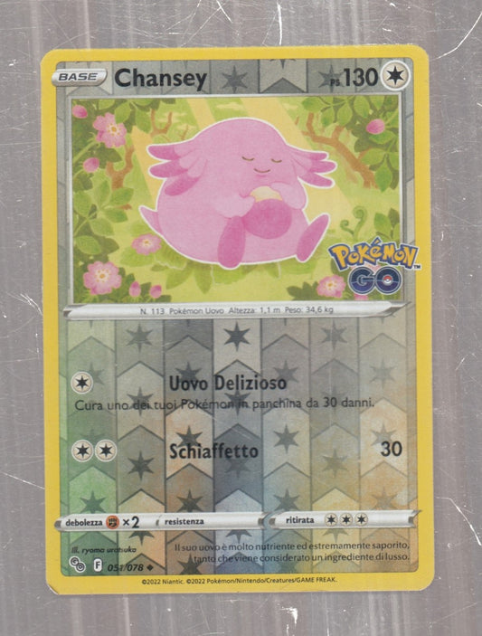 POKEMON CARD CARTA - CHANSEY 51/78 NON COMUNE REVERSE HOLO - ITA - CRD138