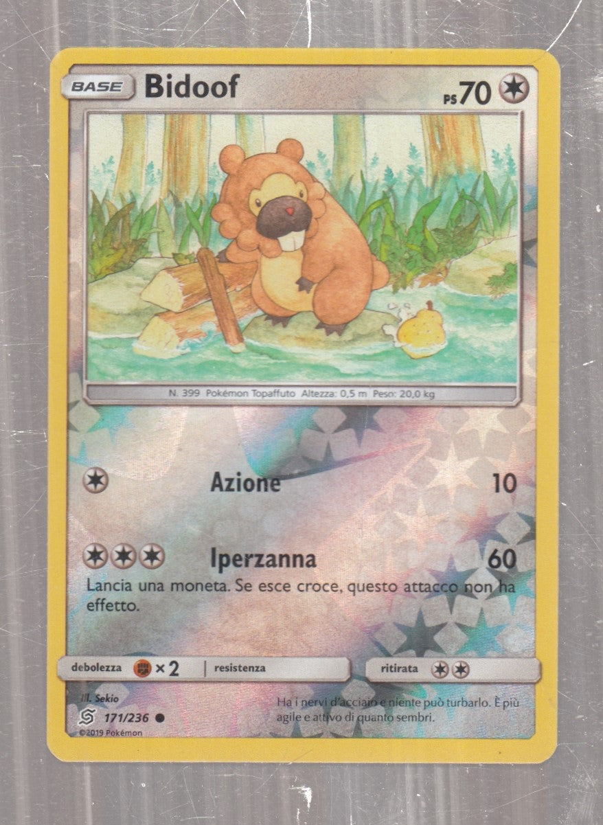 POKEMON CARD CARTA - BIDOOF 171/236 COMUNE REVERSE HOLO - ITA - CRD139