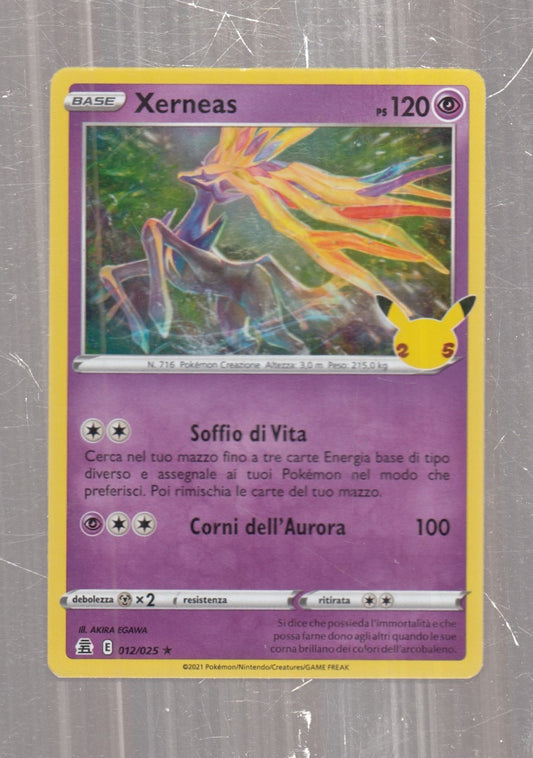 POKEMON CARD CARTA - XERNEAS 12/25 RARA HOLO - ITA - CRD146