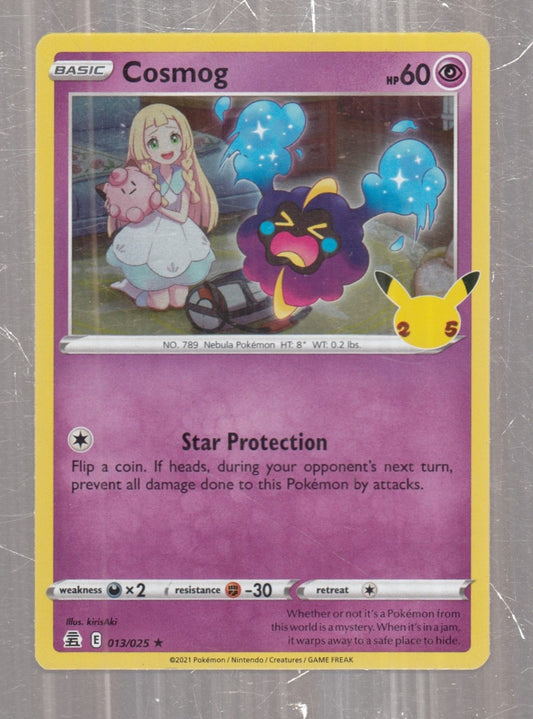 POKEMON CARD CARTA - COSMOG 13/25 RARA HOLO - ENG - CRD147