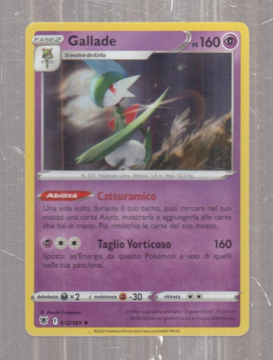POKEMON CARD CARTA - GALLADE 62/189 RARA HOLO - ITA - CRD148