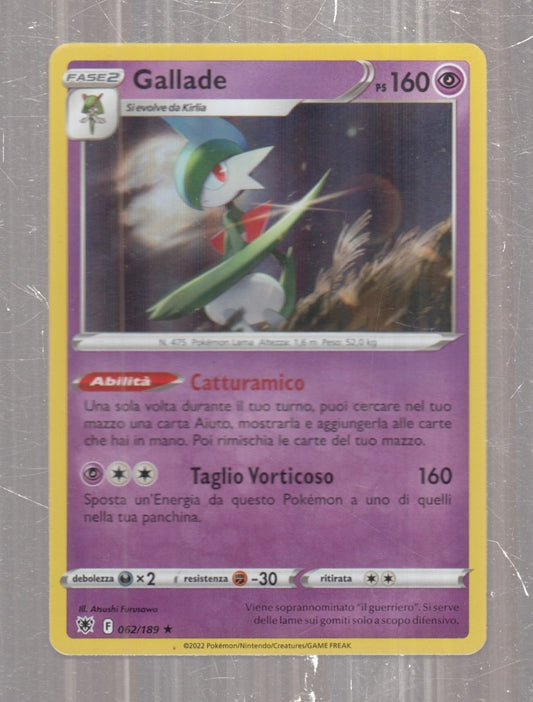 POKEMON CARD CARTA - GALLADE 62/189 RARA HOLO - ITA - CRD148