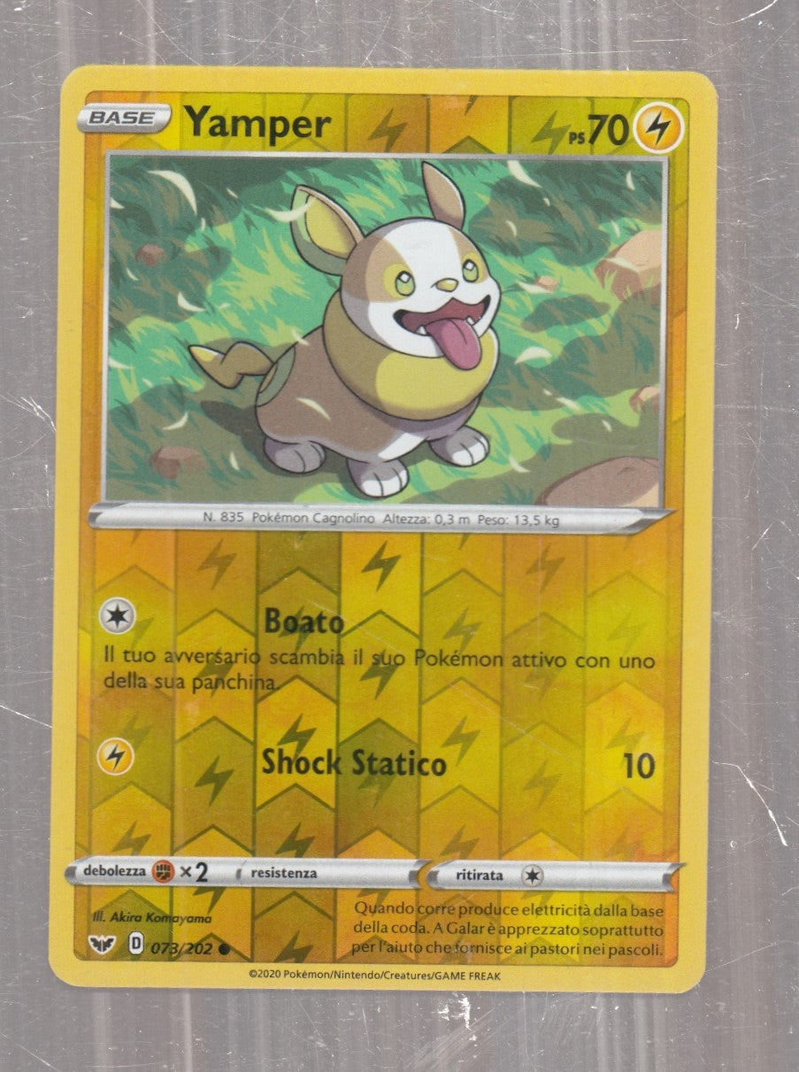 POKEMON CARD CARTA - YAMPER 73/202 COMUNE REVERSE HOLO - ITA - CRD158