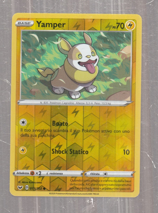 POKEMON CARD CARTA - YAMPER 73/202 COMUNE REVERSE HOLO - ITA - CRD158
