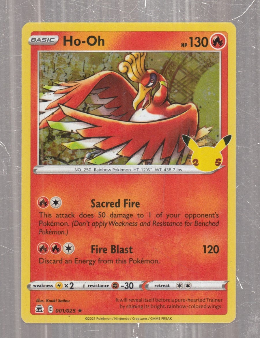 POKEMON CARD CARTA - HO-OH 1/25 RARA HOLO - ITA - CRD159