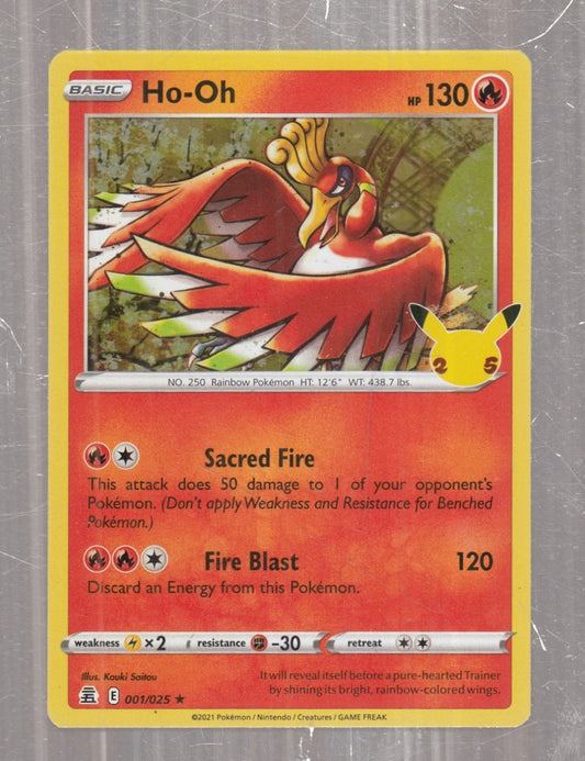 POKEMON CARD CARTA - HO-OH 1/25 RARA HOLO - ITA - CRD159
