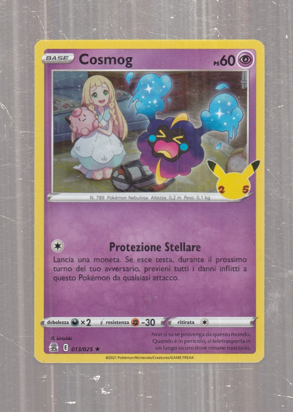 POKEMON CARD CARTA - COSMOG 13/25 RARA HOLO - ITA - CRD163