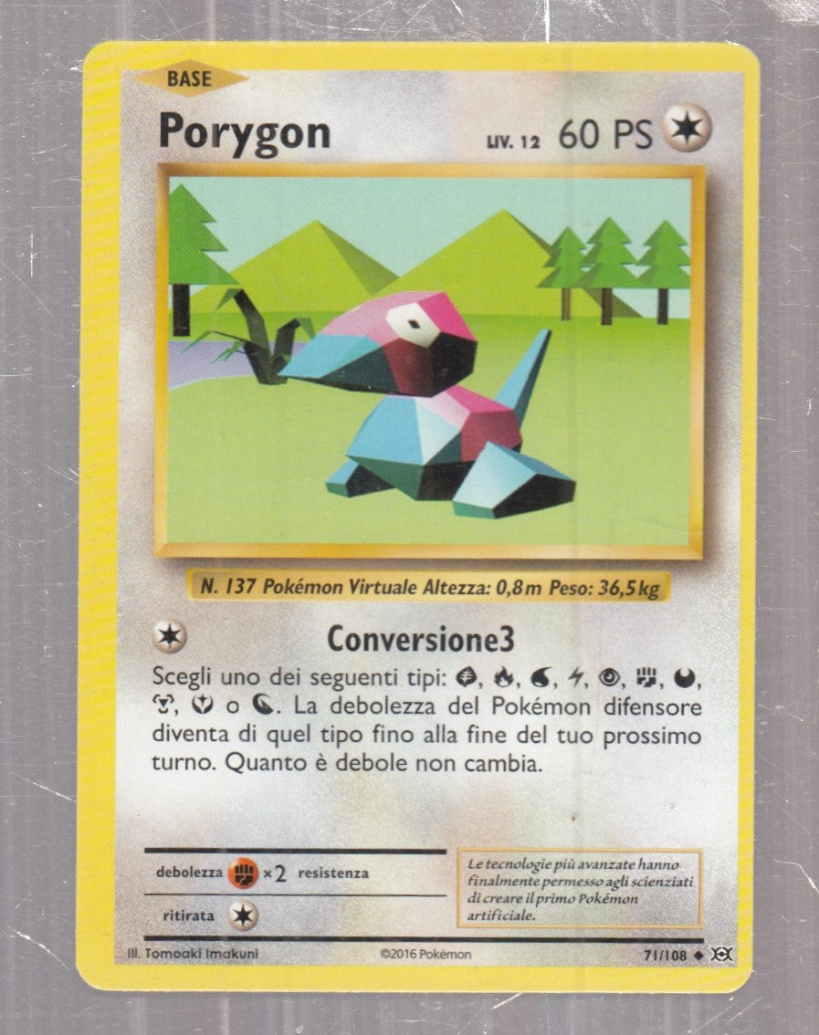 POKEMON CARD CARTA - PORYGON 71/108 NON COMUNE - ITA - CRD164