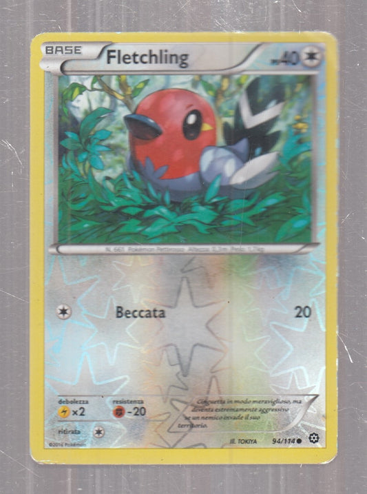 POKEMON CARD CARTA - FLETCHLING 94/114 COMUNE REVERSE HOLO - ITA - CRD165