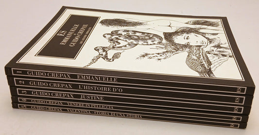 FP- 5 VOLUMI EMMANUELLE VALENTINA JUSTINE - CREPAX - ES ARS AMANDI IMMAGINI- N25