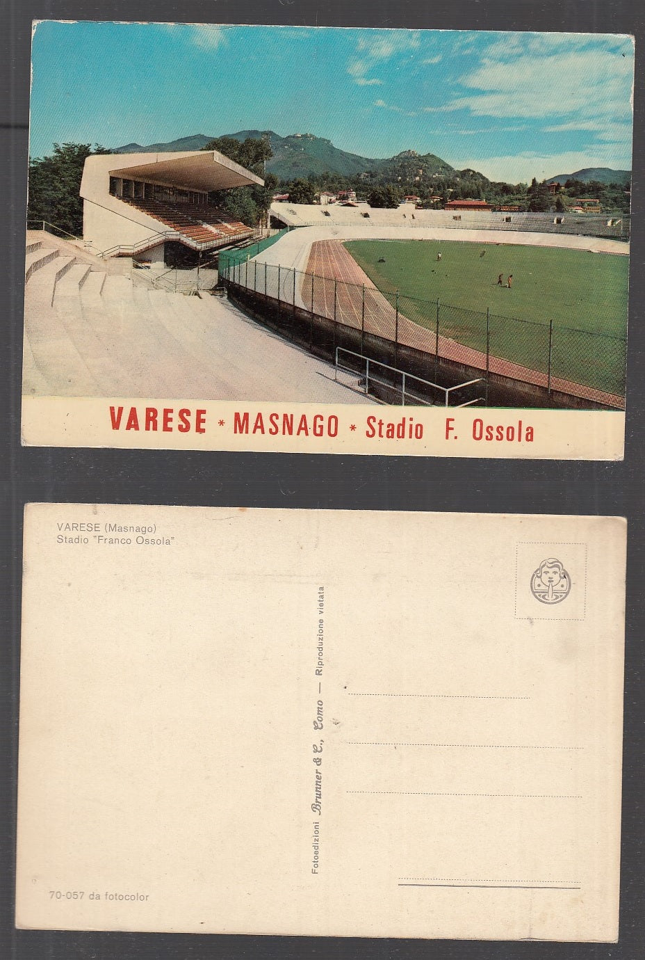 CC- CARTOLINA VARESE MASNAGO STADIO F. OSSOLA - CRT1811