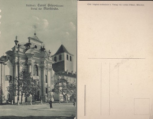 CC- CARTOLINA CURORT GRIES BOLZANO BOZEN TRENTINO 1900 - CRT1835