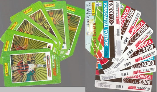 CC- SCHEDE 6 TELEFONICHE TELECOM PANINI NAKATA SIGNORI BIERHOFF HEINRICH CTR1875