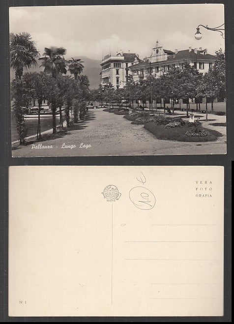 CC- CARTOLINA PAESAGGISTICA PALLANZA LUNGO LAGO VERBANO OSSOLA - CRT1921