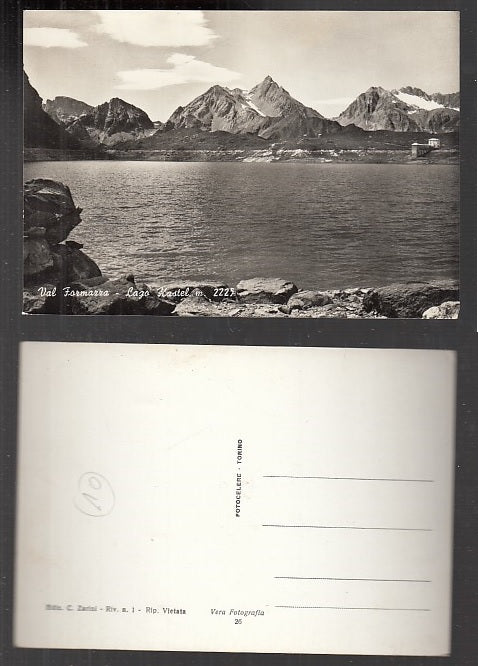 CC- CARTOLINA PAESAGGISTICA VAL FORMAZZA LAGO KASTEL VERBANO OSSOLA - CRT1936