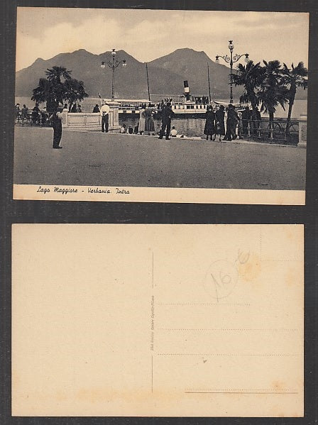CC- CARTOLINA PAESAGGISTICA LAGO MAGGIORE VERBANIA INTRA - CRT1969