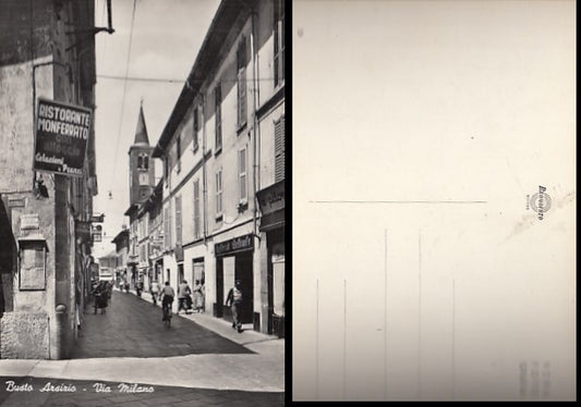 CARTOLINA - BUSTO ARSIZIO VIA MILANO RISTORANTE MONFERRATO VARESE - CRT1990