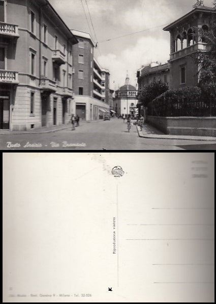 CARTOLINA - BUSTO ARSIZIO VIA BRAMANTE VARESE - CRT1992