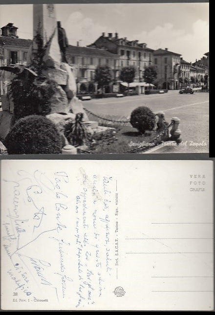 CARTOLINA - SAVIGLIANO PIAZZA DEL POPOLO CUNEO - CRT2006