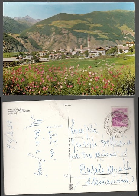 CARTOLINA - MALLES VAL VENOSTA 1964 BOLZANO - CRT2010