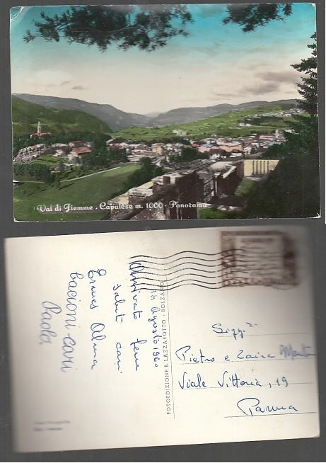 CARTOLINA - CAVALESE VAL DI FIEMME 1960 TRENTO - CRT2018