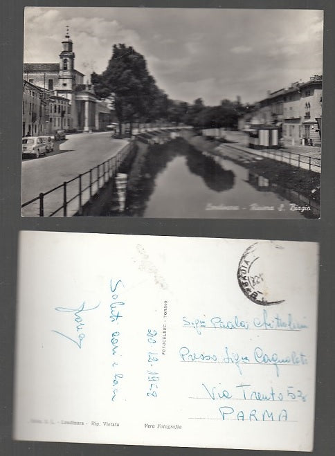 CARTOLINA - LENDINARA RIVIERA SAN BIAGIO ROVIGO 1958 - CRT2034