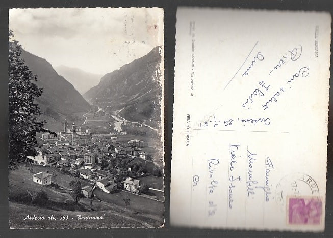 CARTOLINA - ARDESIA VALLE SERIANA PANORAMA BERGAMO - CRT2038