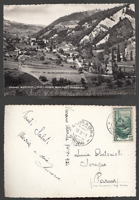 CARTOLINA - VARANO MARCHESI FONTE ACQUE MINERALI PANORAMA PARMA - CRT2039