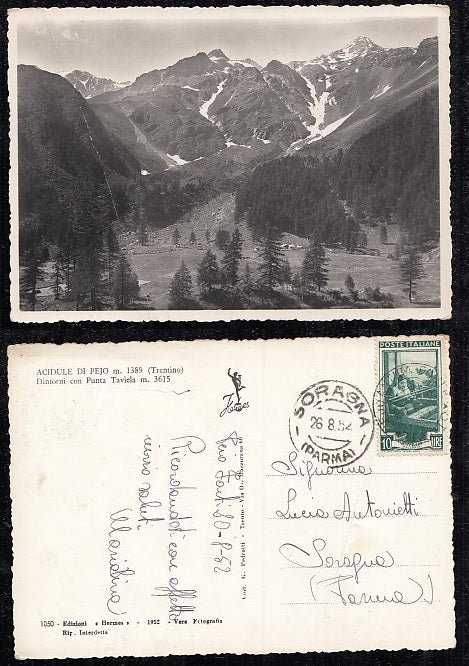 CARTOLINA - ACIDULE DI PEJO M.1389 TRENTO - CRT2049