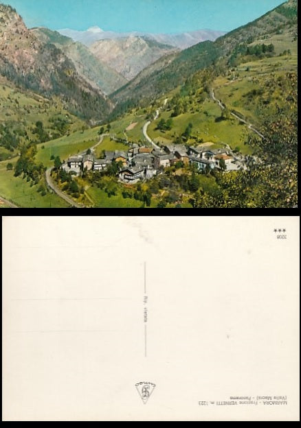 CARTOLINA - MARMORA FRAZIONE VERNETTI VALLE MACRA CUNEO - CRT2062