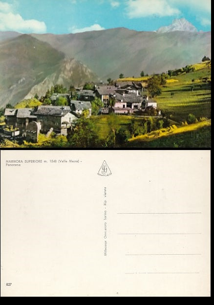CARTOLINA - MARMORA SUPERIORE VALLE MACRA CUNEO - CRT2063