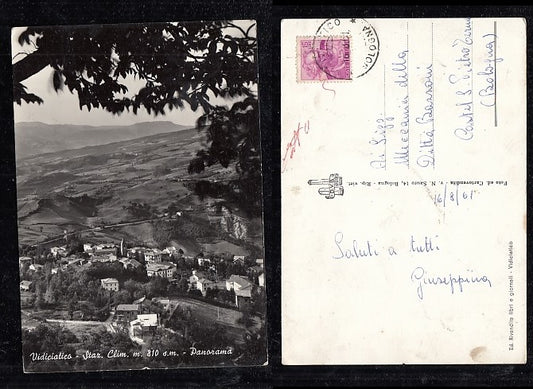 CARTOLINA - VIDICIATICO STAZIONE CLIMATICA 1961 BOLOGNA - CRT2071