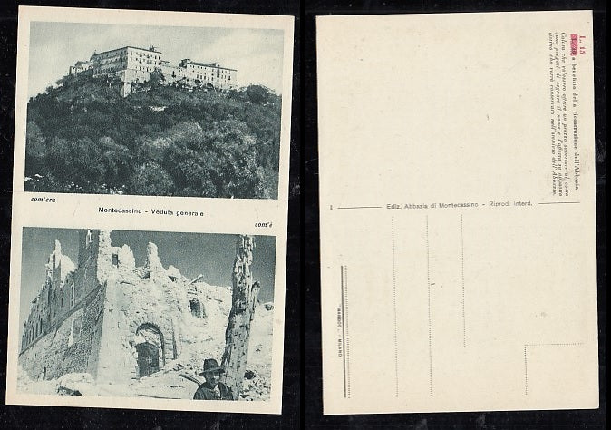 CARTOLINA - ABBAZIA DI MONTECASSINO PANORAMA GENERALE - CRT2080