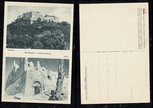 CARTOLINA - ABBAZIA DI MONTECASSINO PANORAMA GENERALE - CRT2080