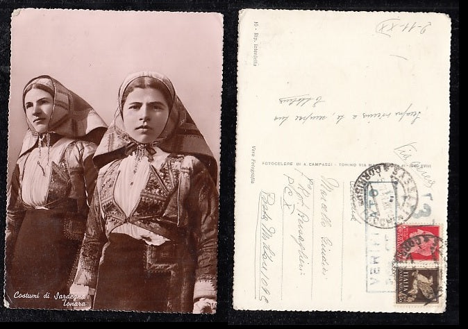 CARTOLINA - TONARA NUORO COSTUMI DI SARDEGNA - CRT2081
