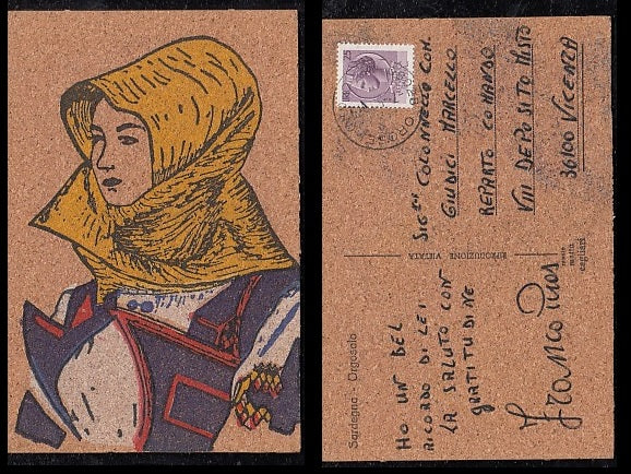 CARTOLINA - ORGOSOLO NUORO SARDEGNA IN SUGHERO - CRT2088